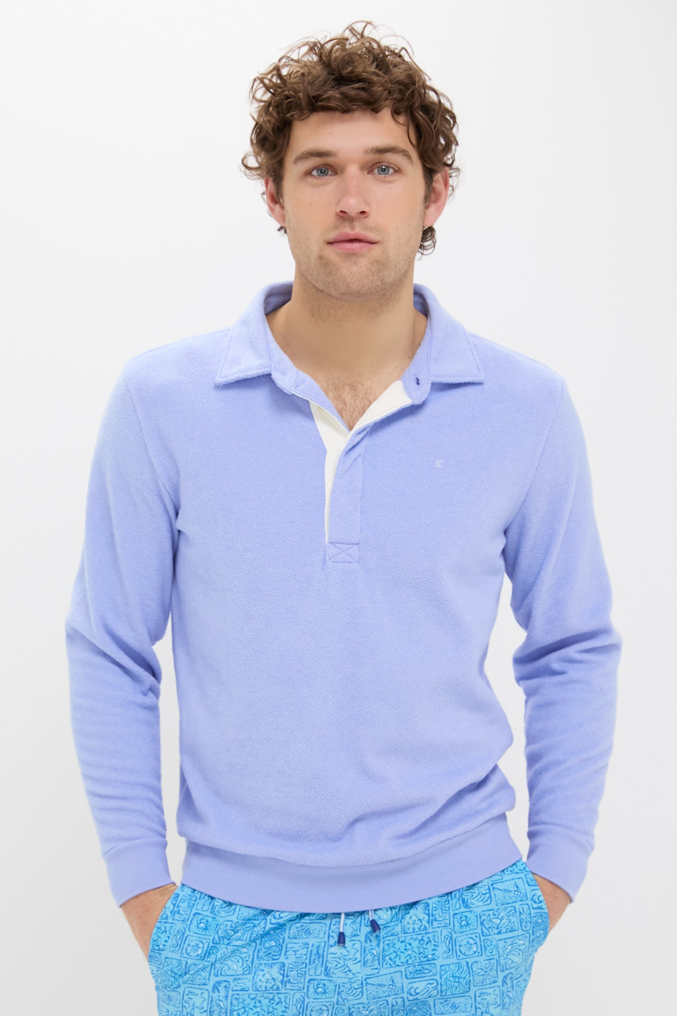 Big Chill Terry Collared Sweatshirt