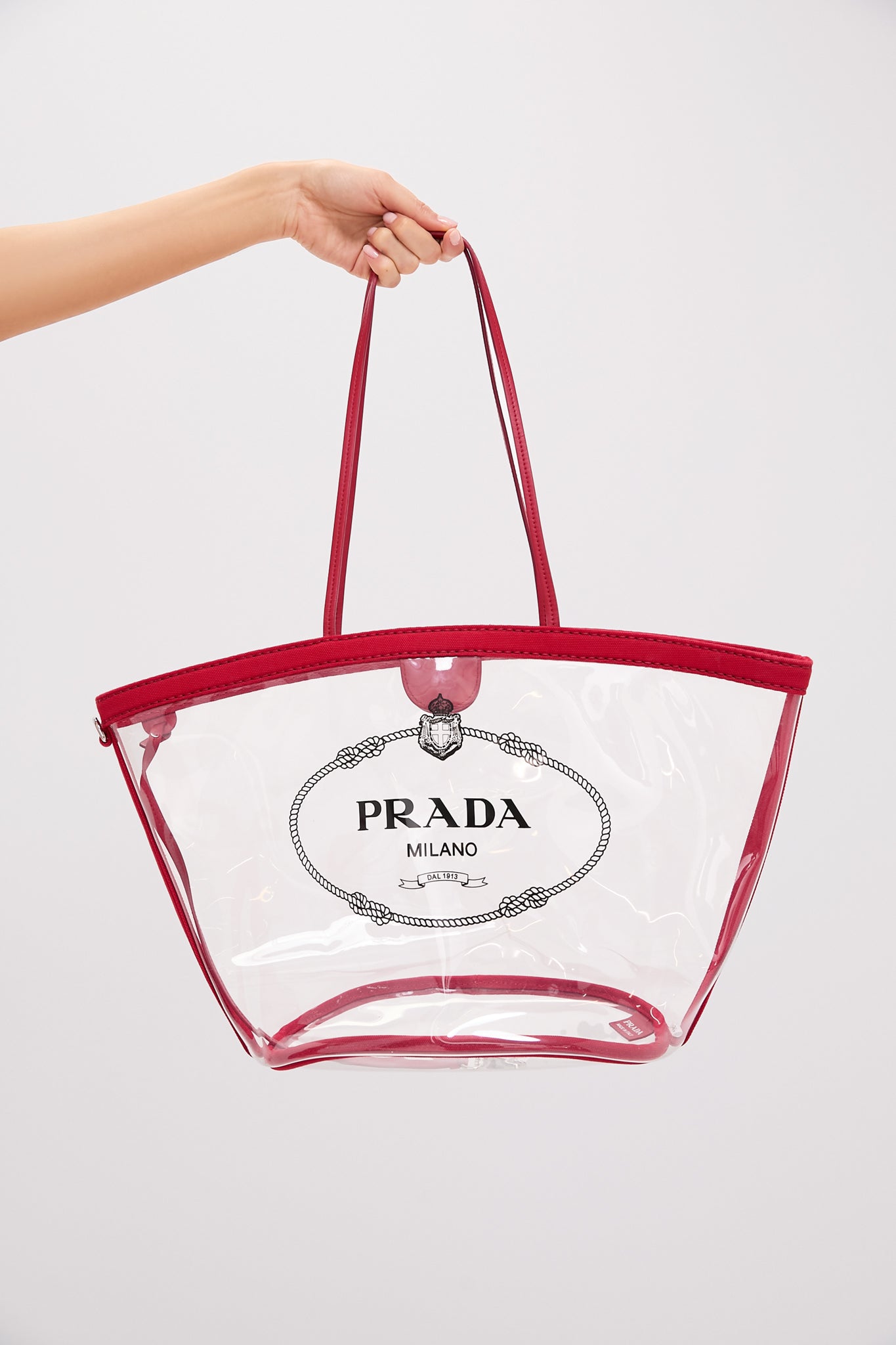 PRADA Canapa Plex Tote Bag