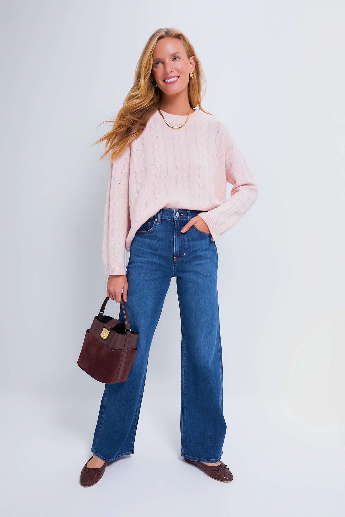 MOS MOSH Taci V-Neck Knit Ballet Slipper