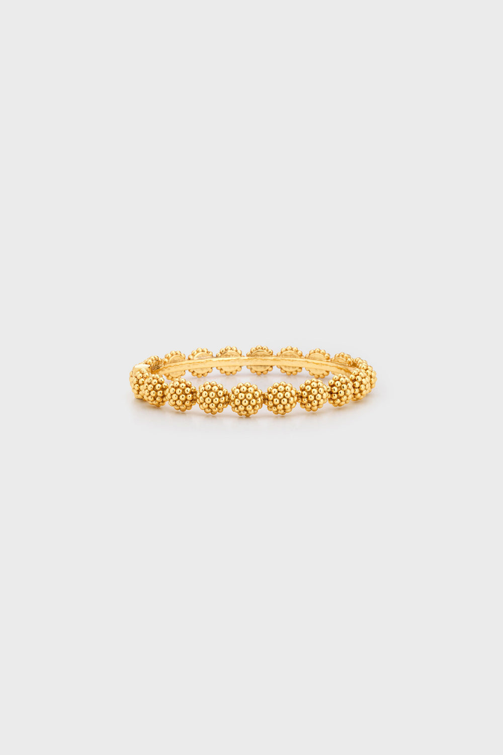 Gold Berry Eternity Hinged Bangle