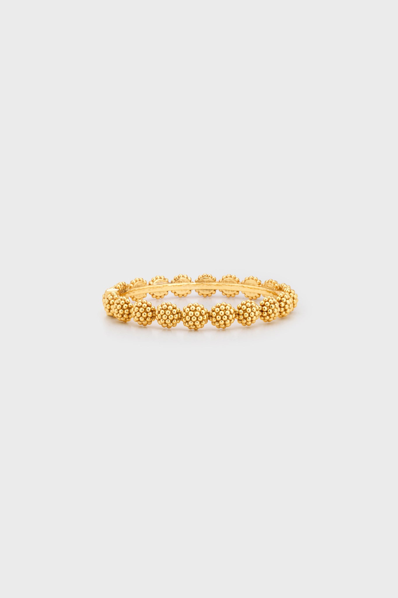 Gold Berry Eternity Hinged Bangle
