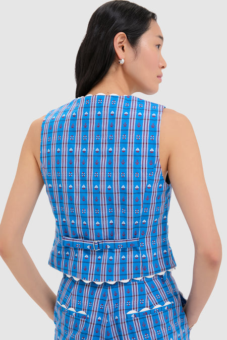 Blue Alicia Vest