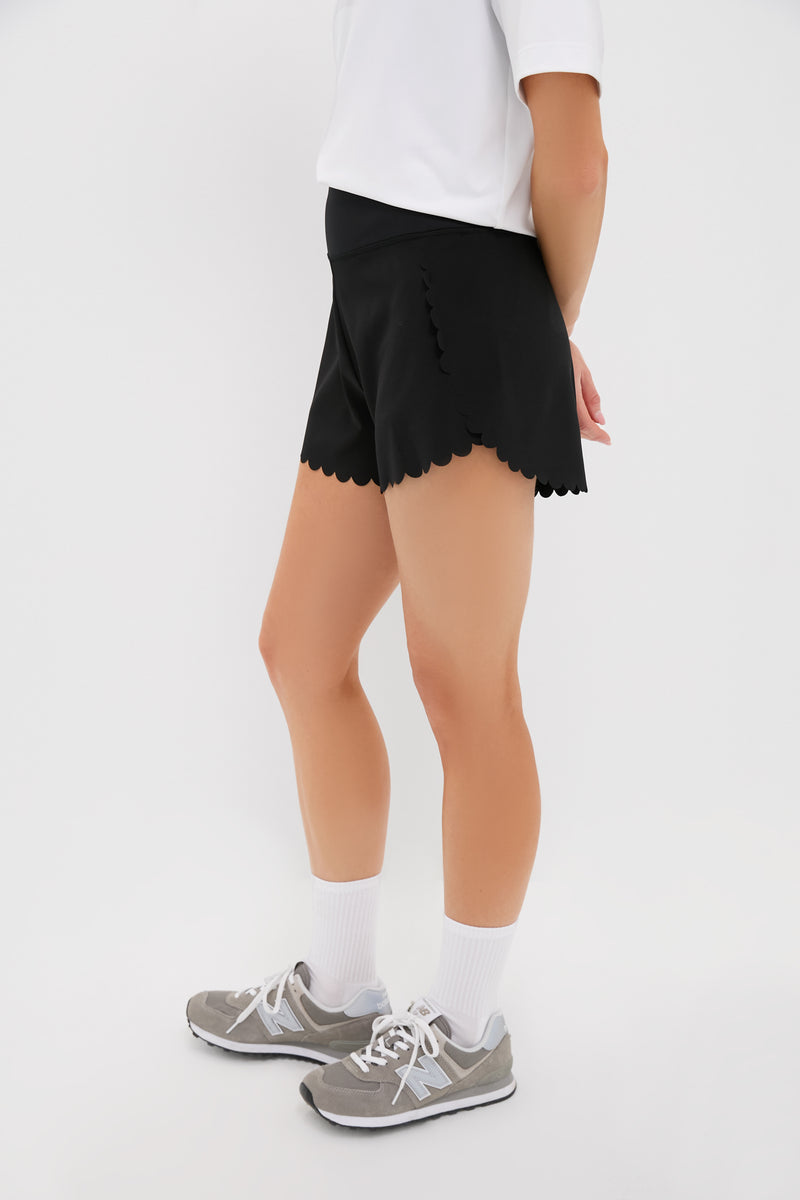 Black Scallop Performance Jersey Marisa Short