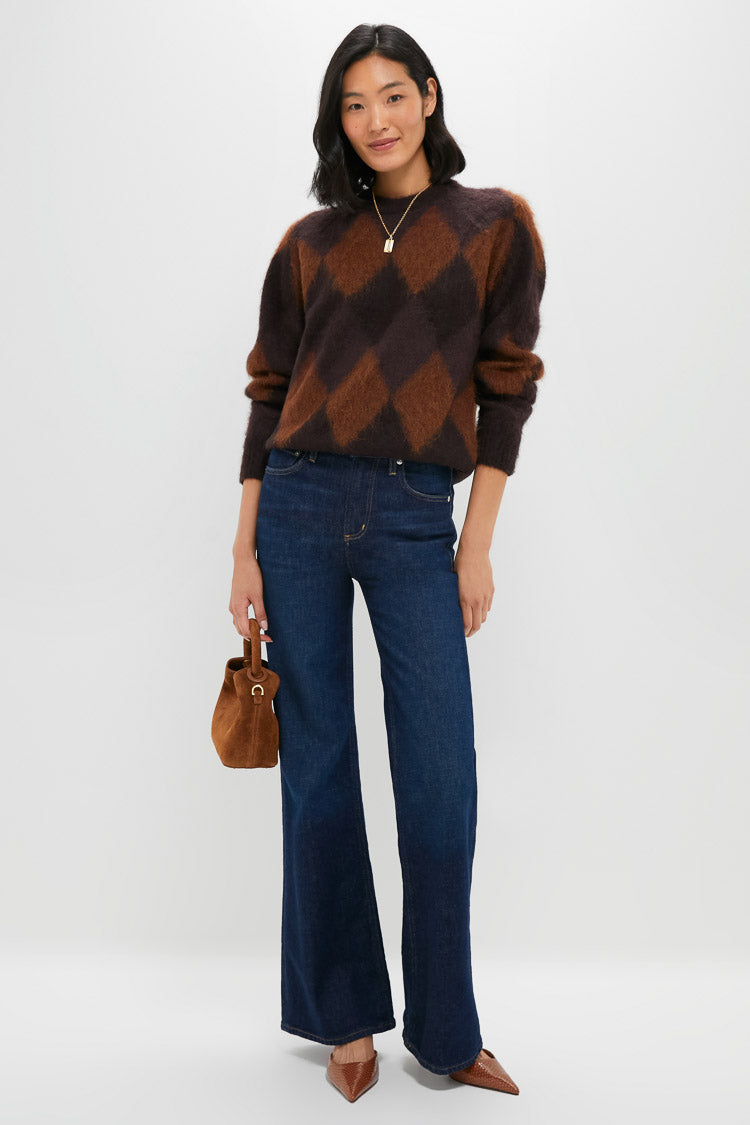 Deep Plum Bronco and Dark Umber Ezra Sweater