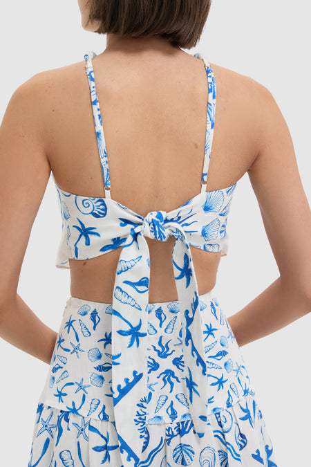 Deep Blue Sea Sable Maxi Skirt Set