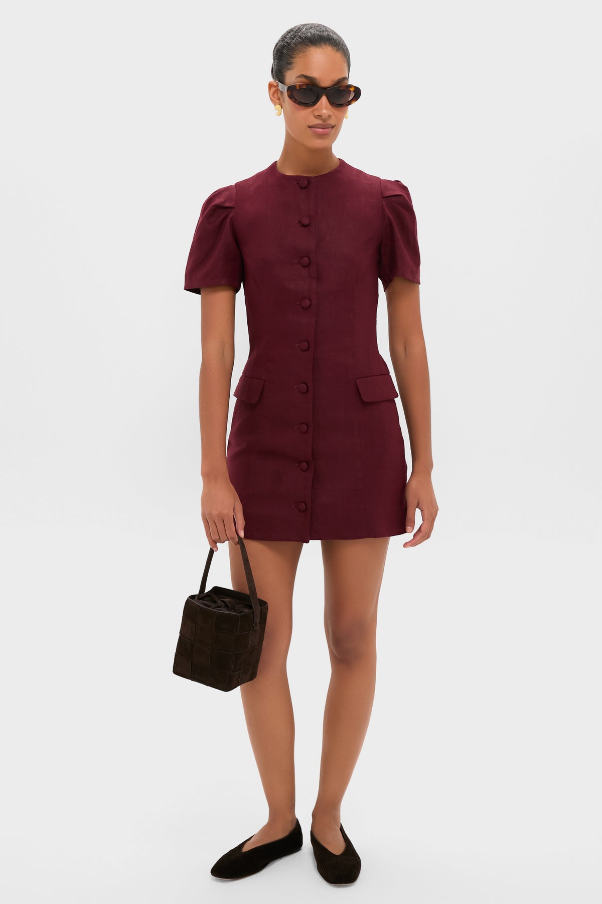 Bordeaux Emma Mini Dress