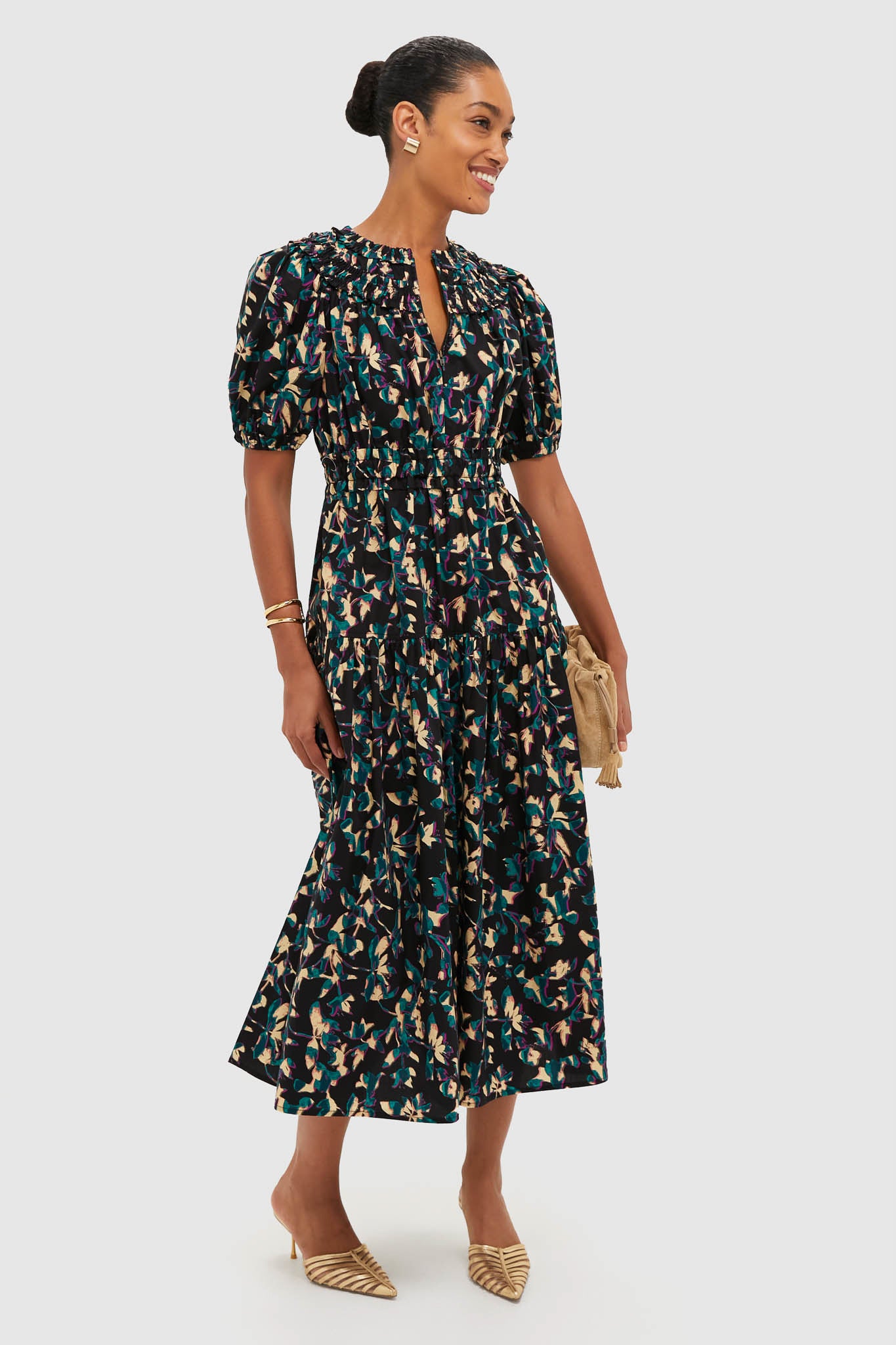 Kaleidoscope Othella Short Sleeve Dress | Ulla Johnson