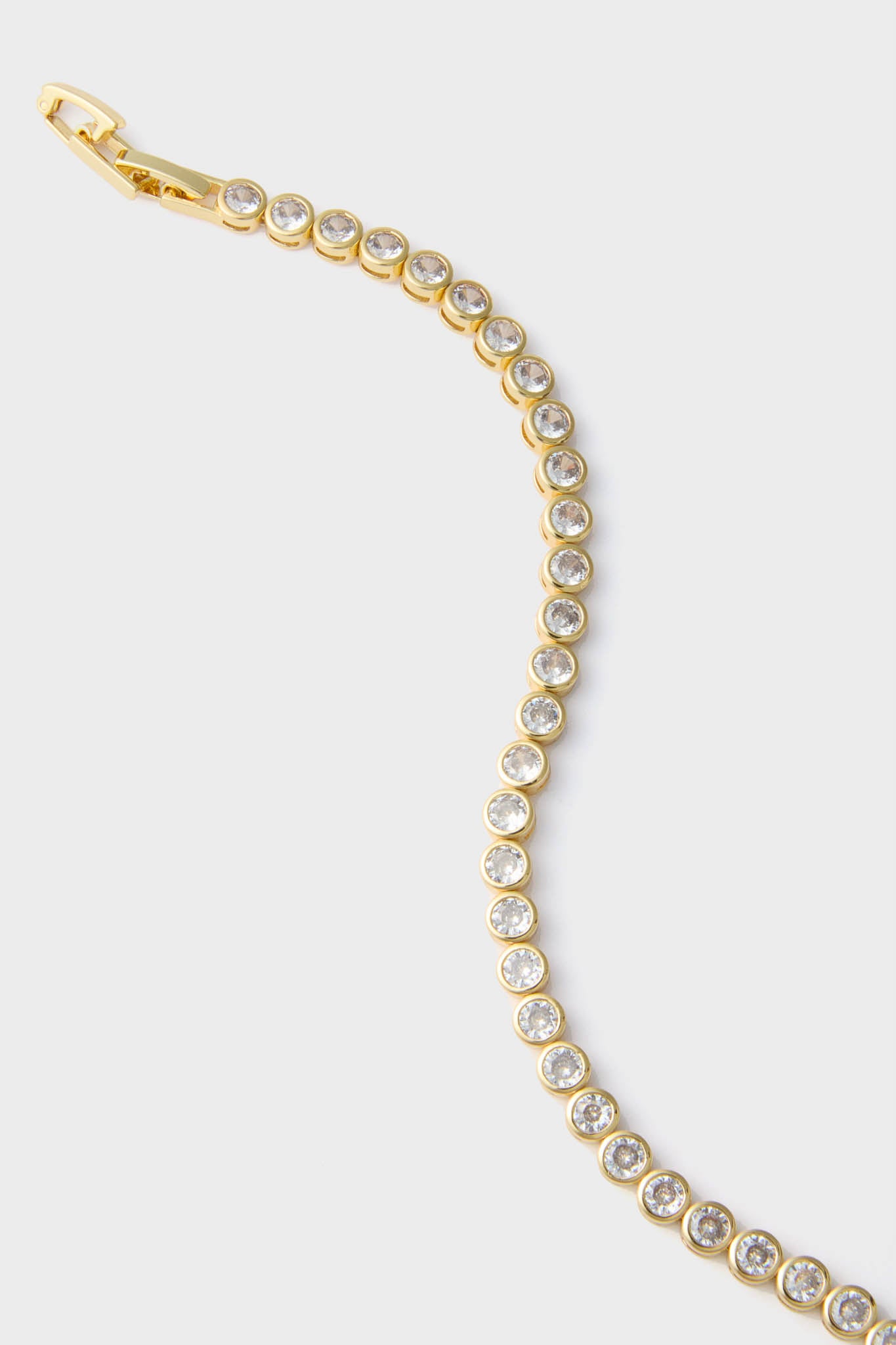 Gold Bezel Tennis Bracelet