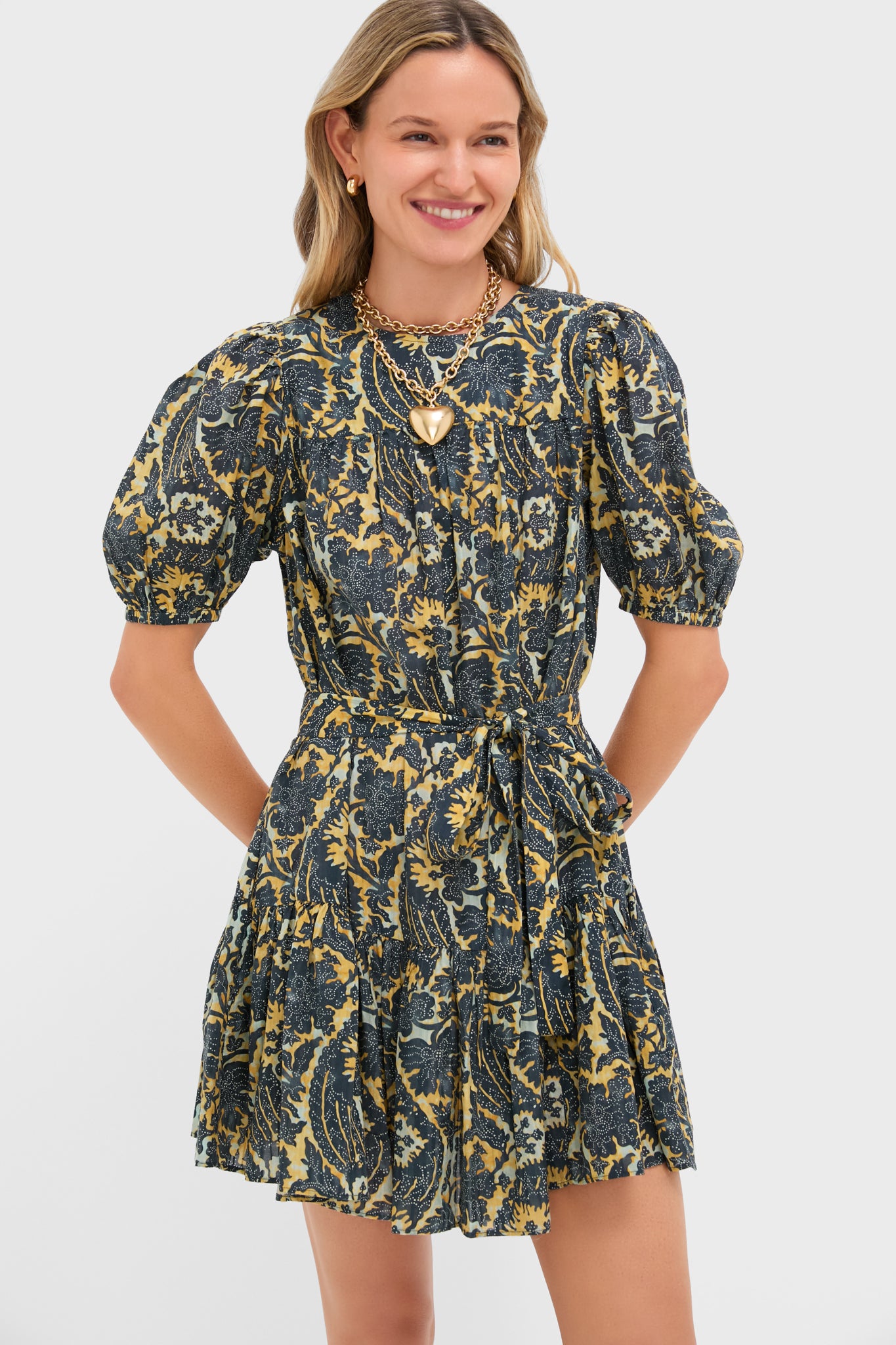 Luna Rosalie Short Sleeve Mini Dress