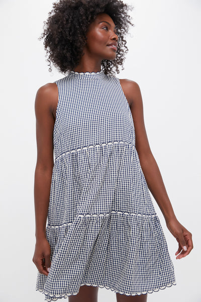 Navy Gingham Morgan Dress | Pomander Place