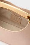 Nude Leather Mini Boomerang Caviar Bag