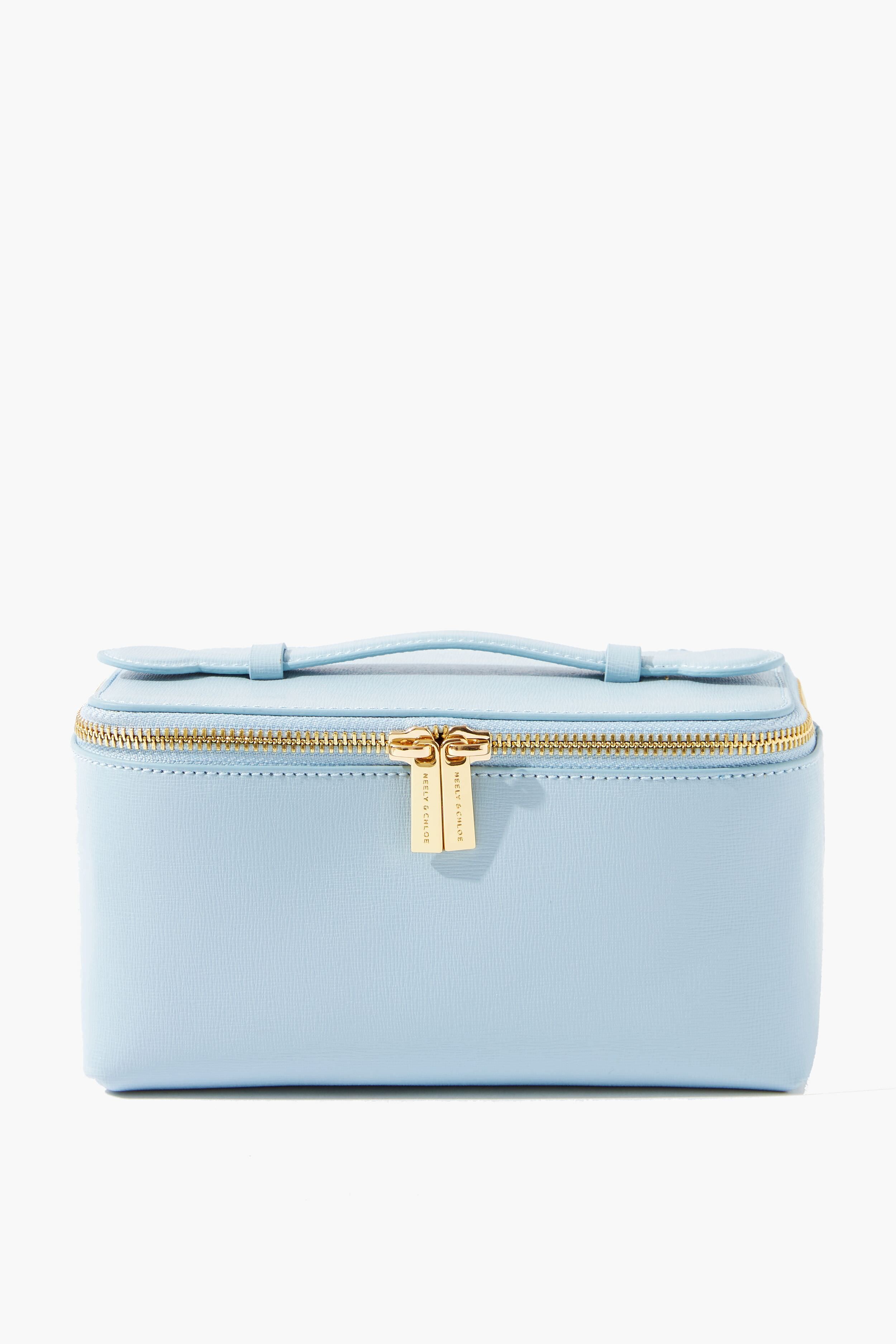 Saffiano Leather Small Vanity Case | Neely & Chloe