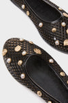 Black Iro Jelly Shell Flats