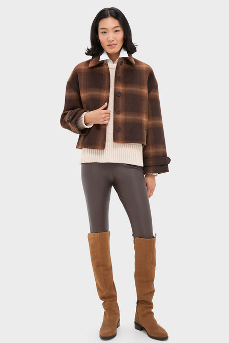 Chocolate Plaid Colby Jacket