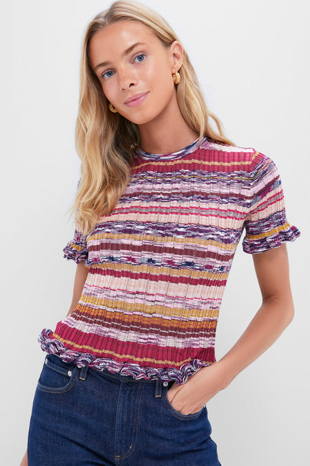 Prism Miya Short Sleeve Knit Top