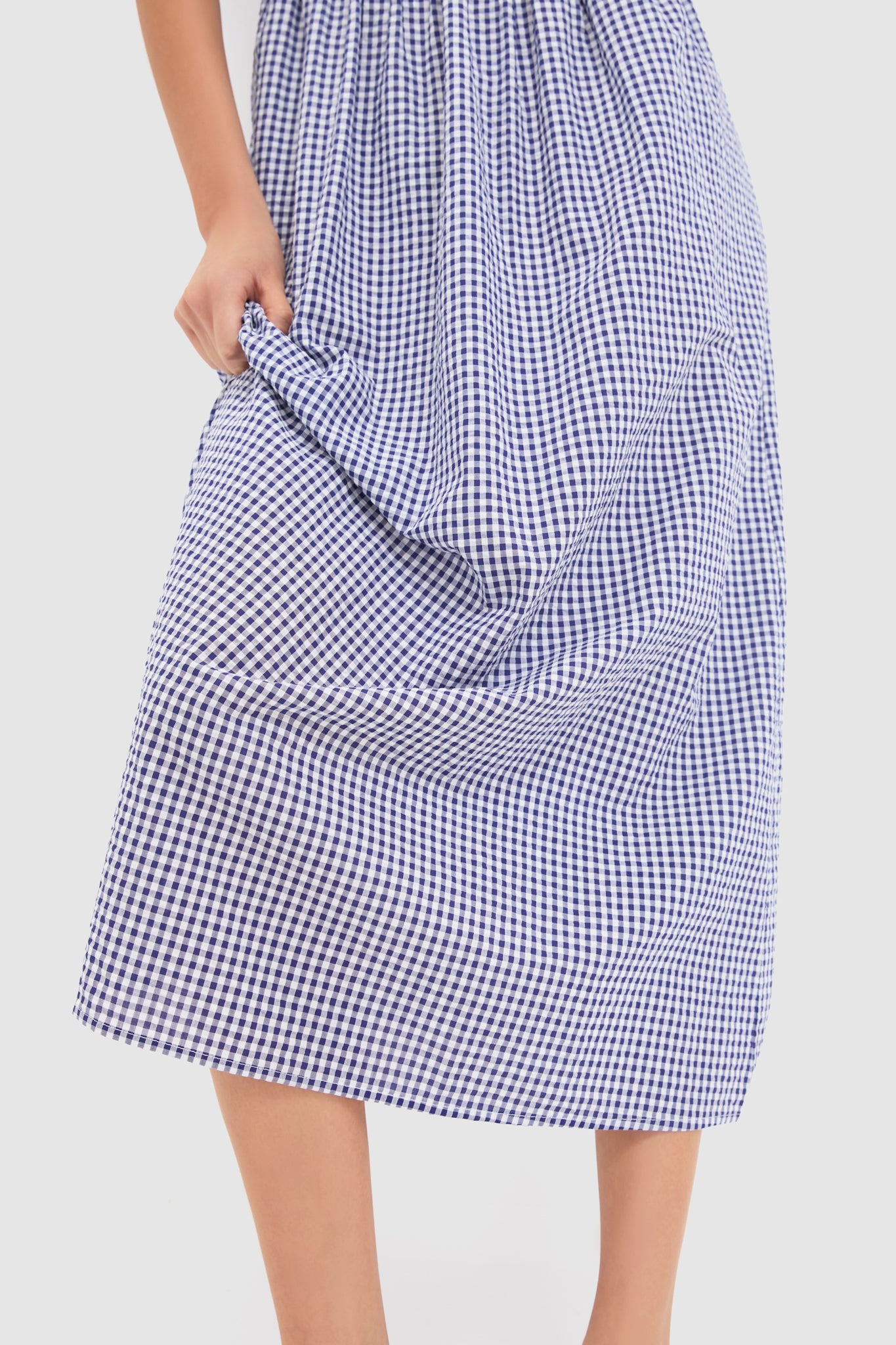 Navy Gingham Madeline Nap Dress