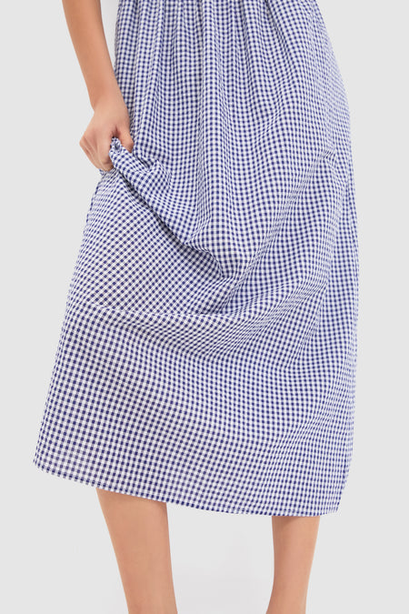 Navy Gingham Madeline Nap Dress