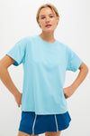 Milky Blue Short Sleeve Performance Jersey Ryan Boyfriend Tee