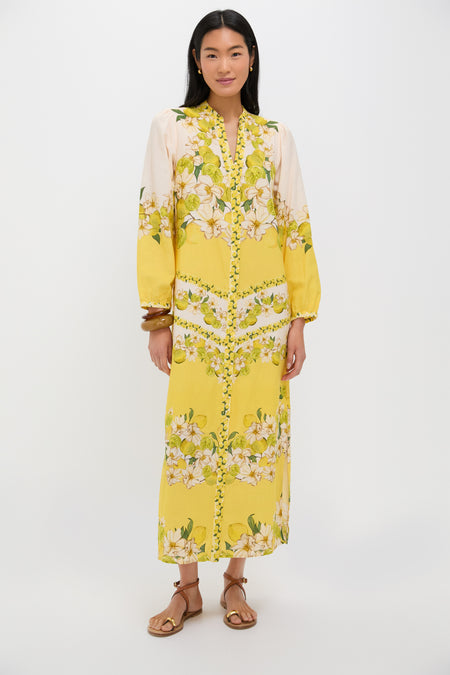 Lemon Summer Riley Caftan