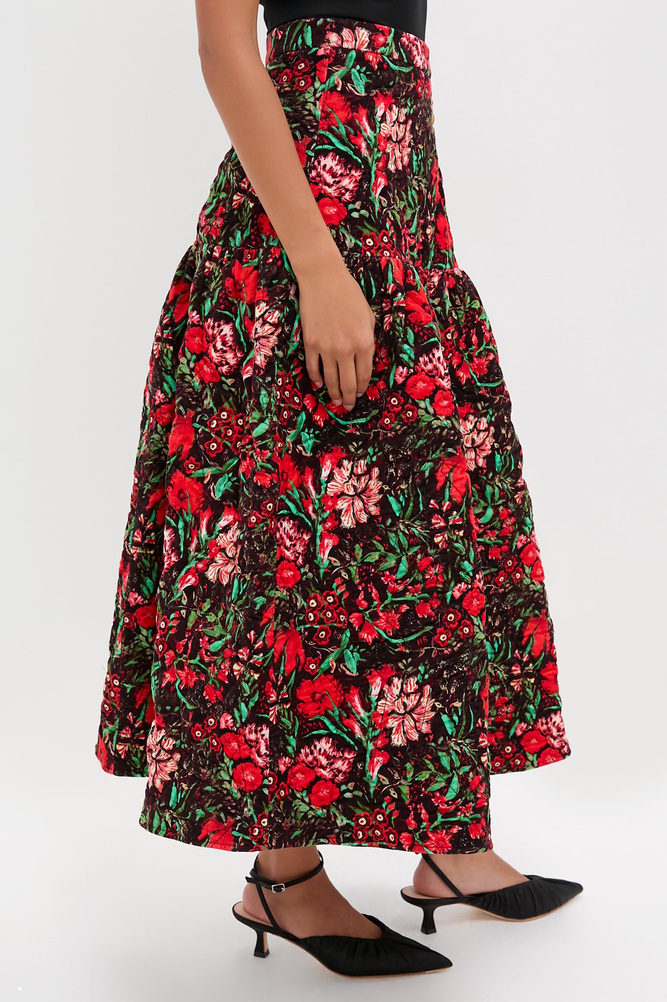 Holiday Floral Remy Skirt