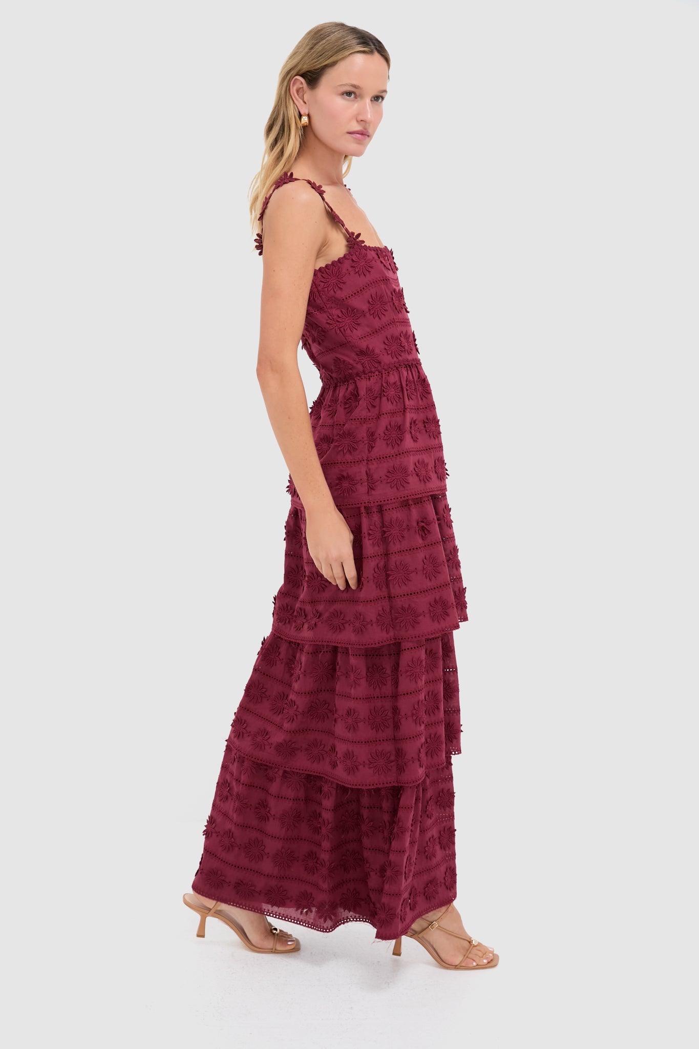 Wine Krystie Maxi Dress