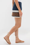 Riverside Stripe Cotton Eyelet Meg Mini Skirt