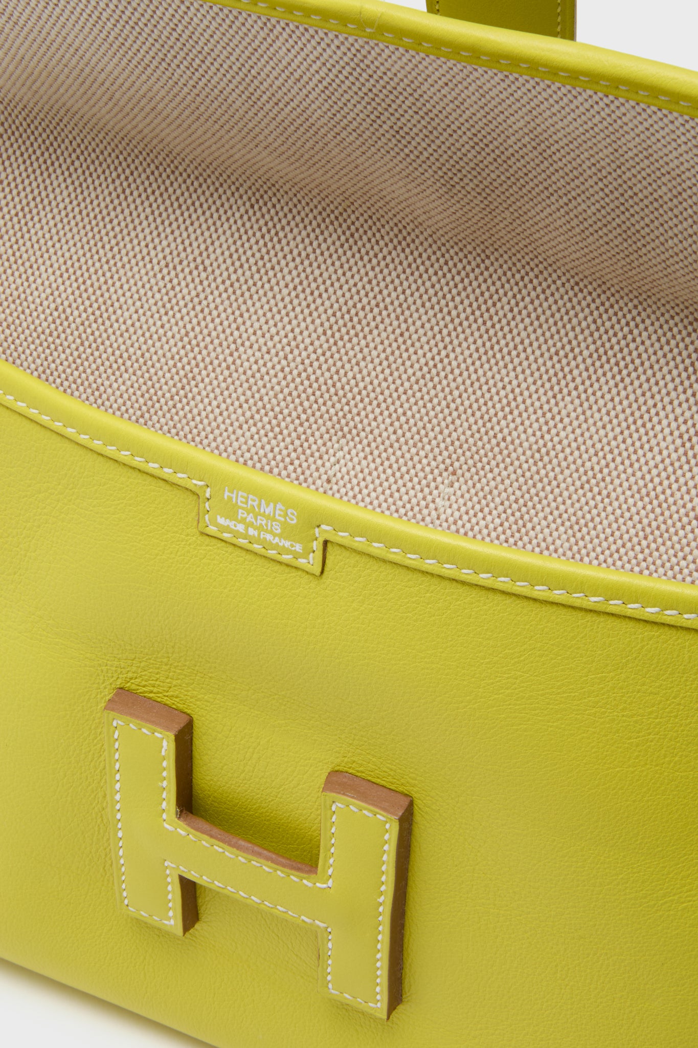 HERMES Yellow Business Bag Clutch