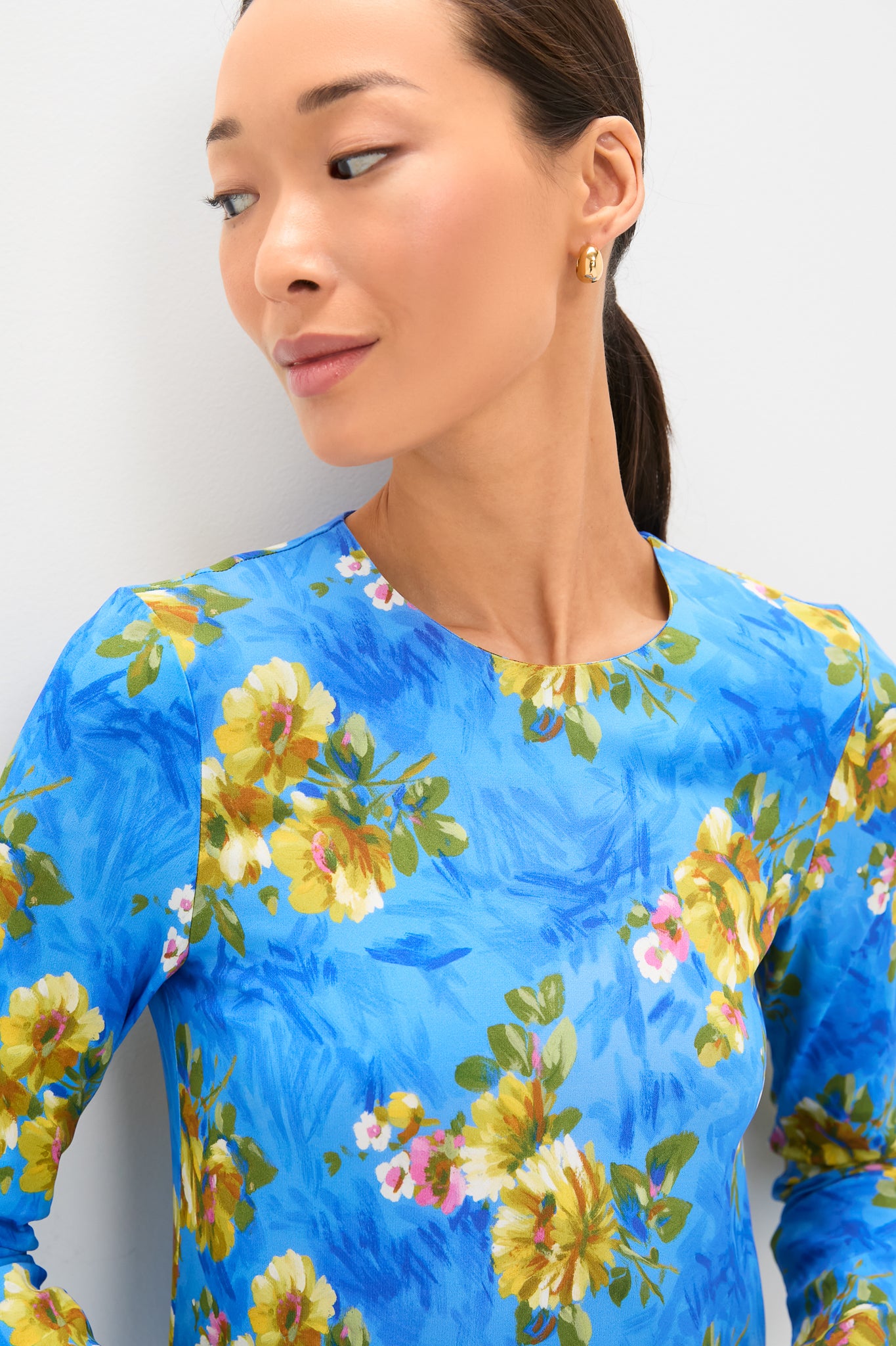 Riptide Long Sleeve Swing Dress