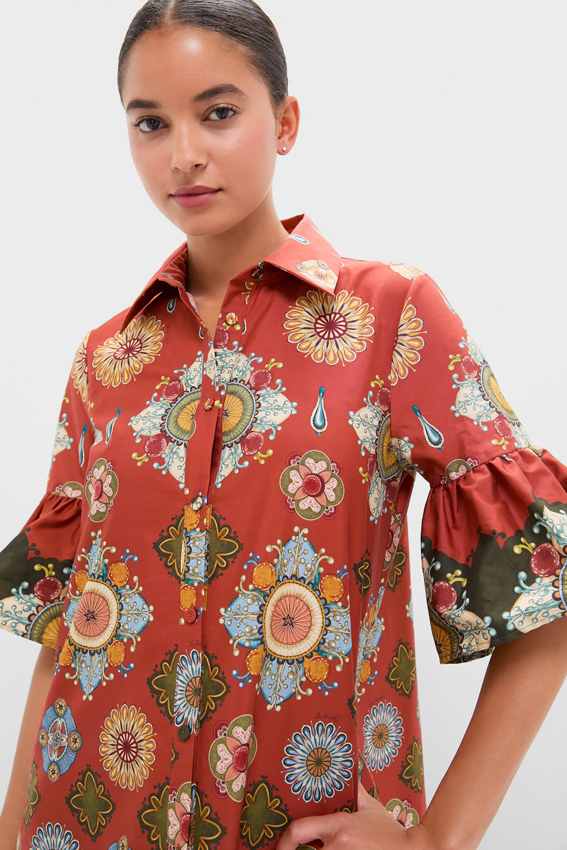 Nucleus Rust Placee Choux Dress | La DoubleJ