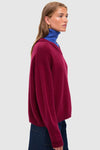 Crimson and Sapphire Doris Cashmere Sweater