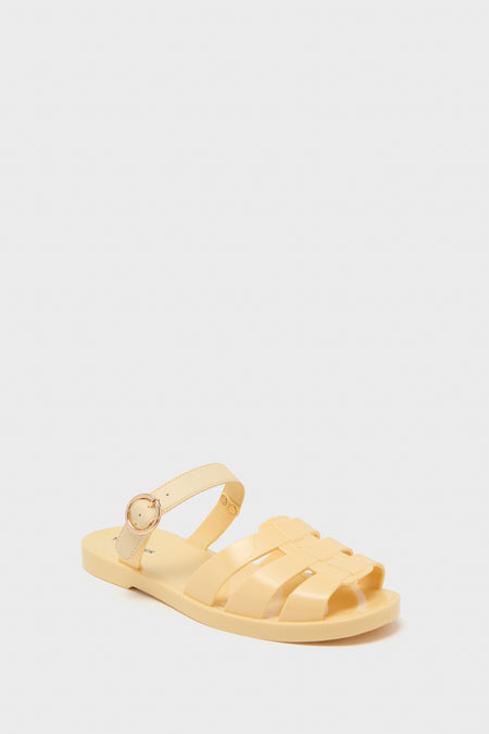 Yellow Riley Jelly Sandals