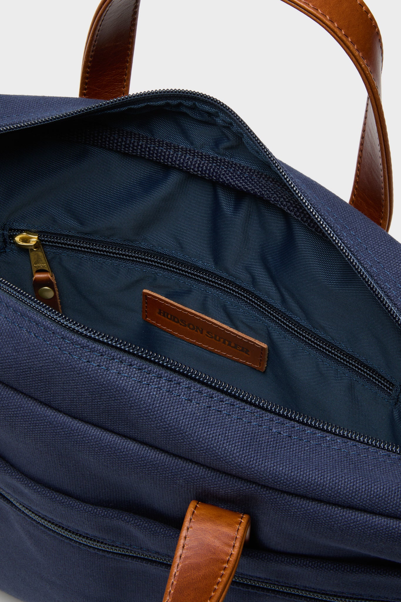 Navy Canvas Laptop Bag