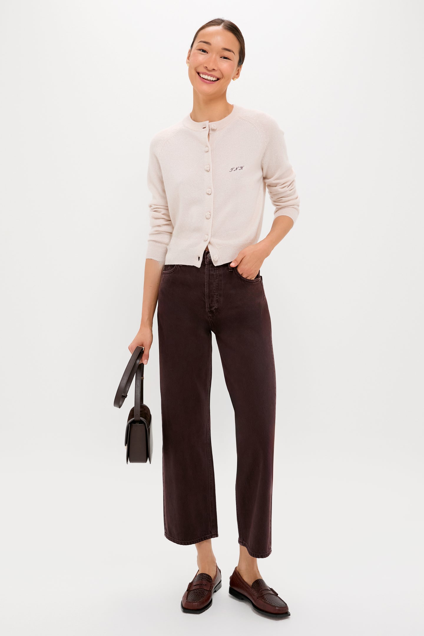 Brown Madison Crocodile Loafers