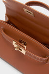Tan Hariette Handle Bag