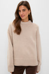 Sandstone Genevieve Cashmere Wool Blend Crewneck Sweater