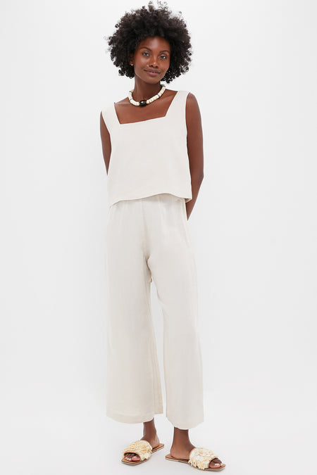 Natural Linen Roma Pant