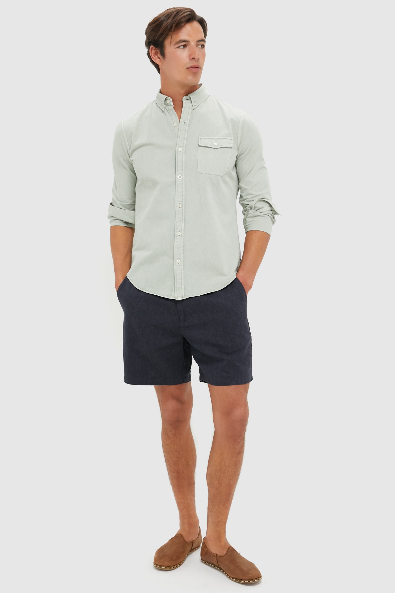 Moss Washed Denim Shirt