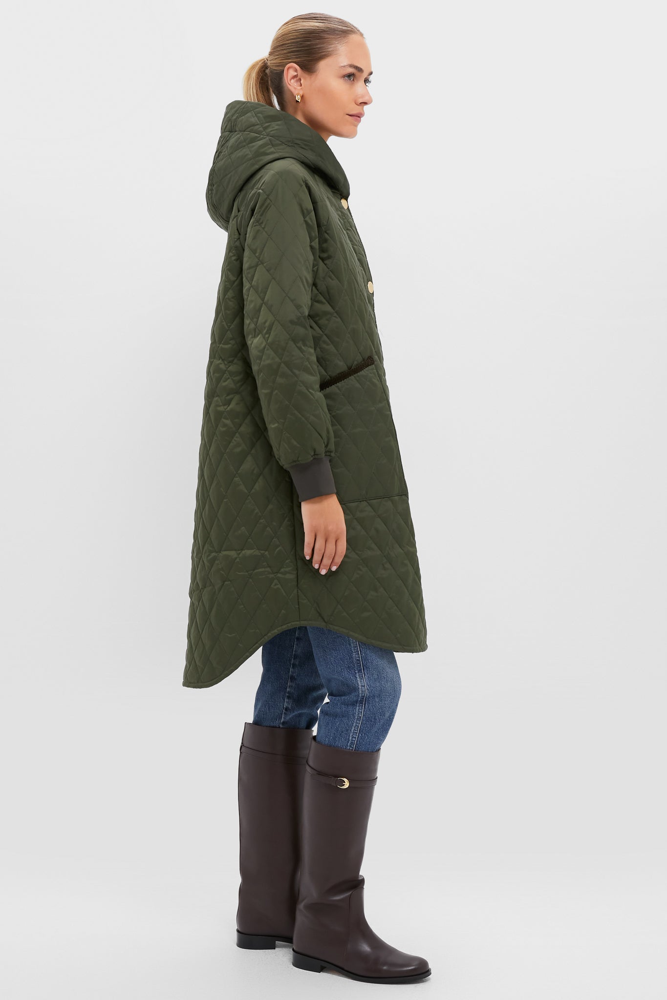 Olive Hilary Quilted Jacket | Barbour