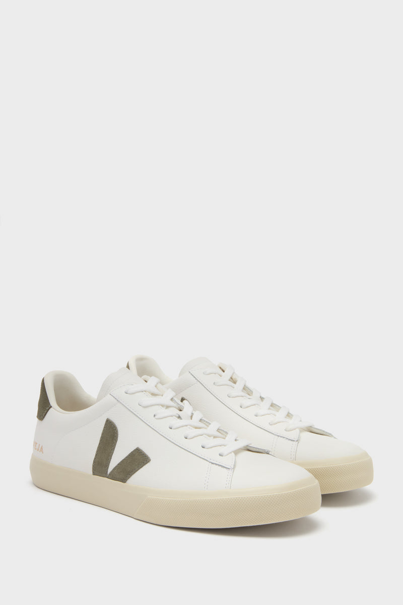Mens Extra White Kaki Campo Sneakers