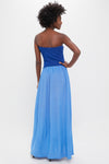 Maritime Navy and Marina Blue Strapless Soglio Dress