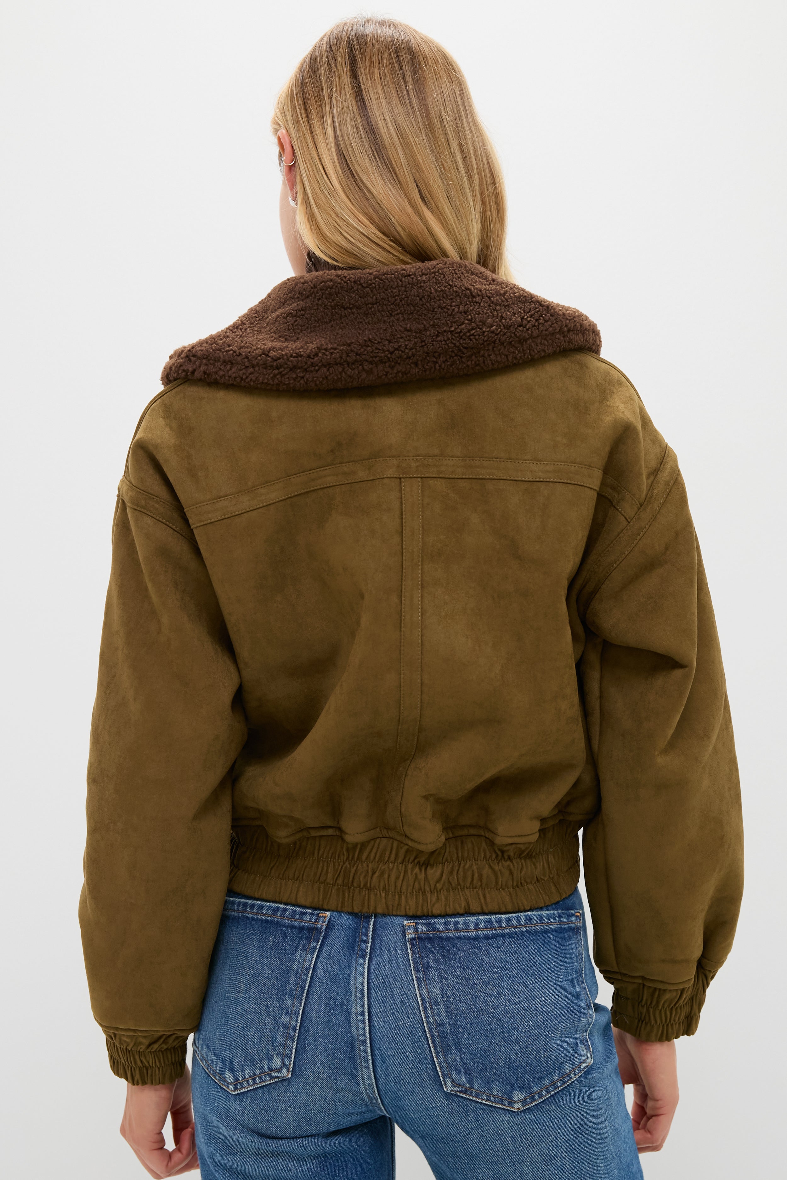 Olive Fur Collar Coat