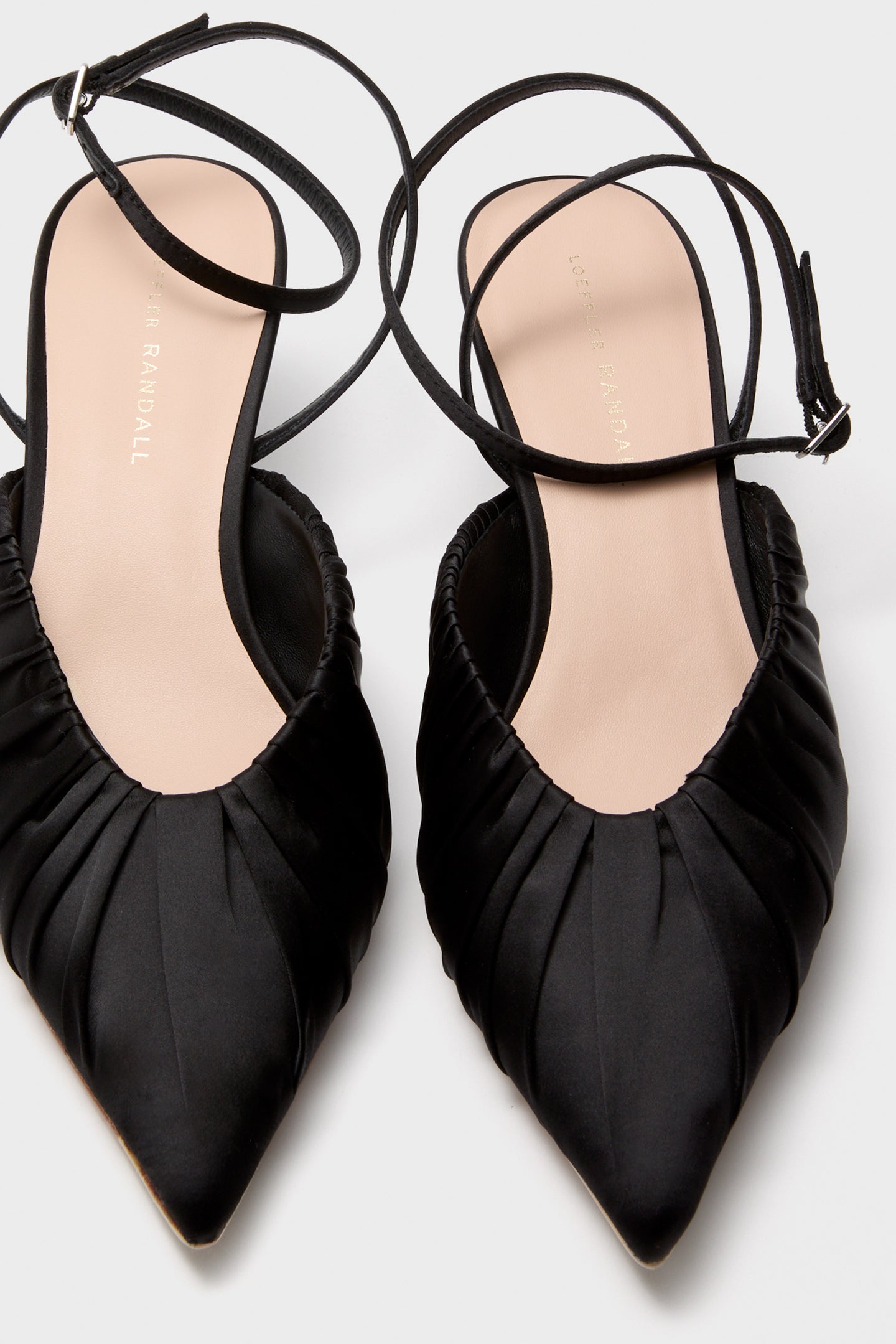 Black Satin Rio Heels