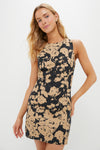 Black & Tan Floral Lennon Mini Dress