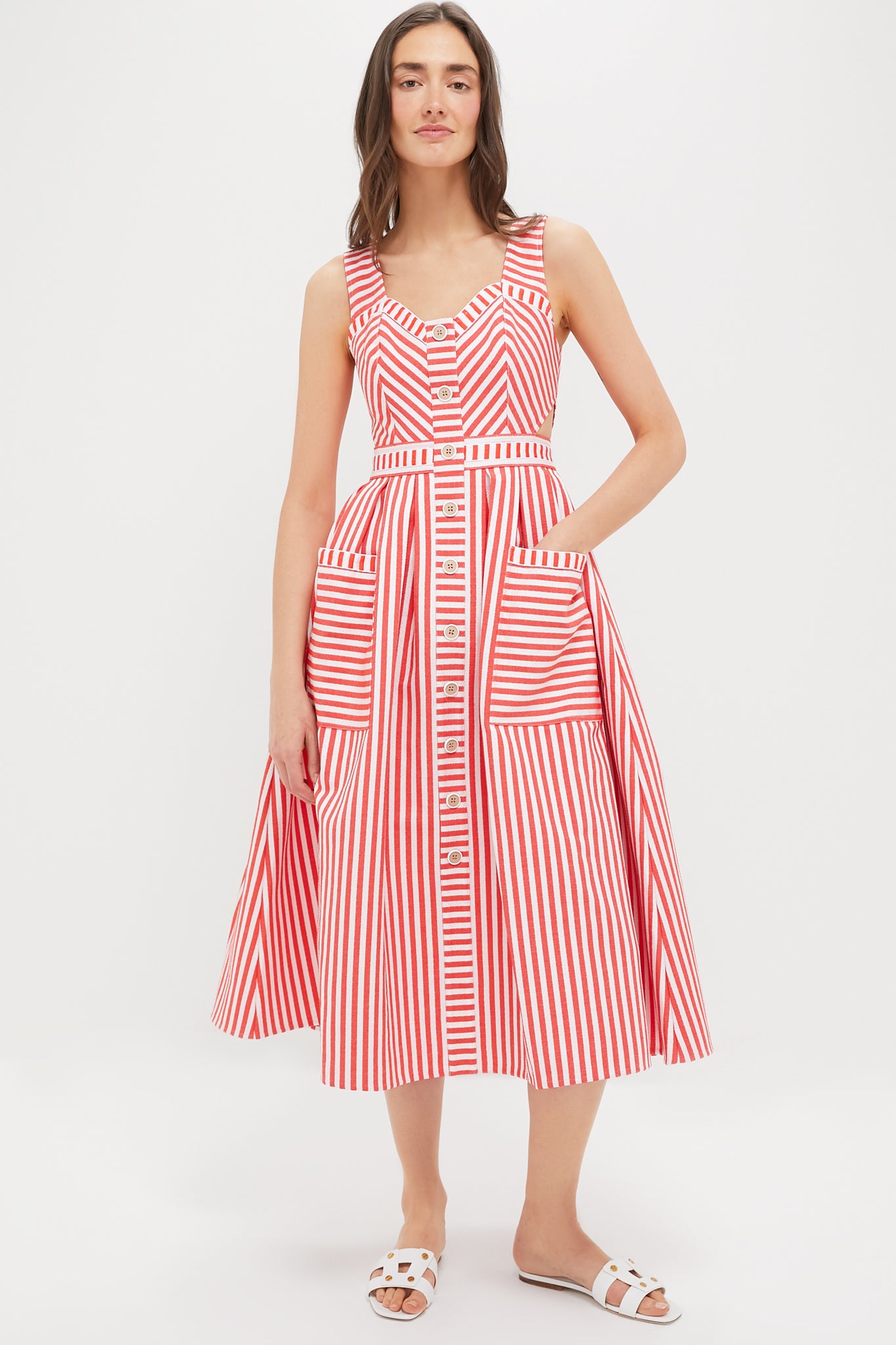Poppy Stripe Cosi Dress | Hunter Bell