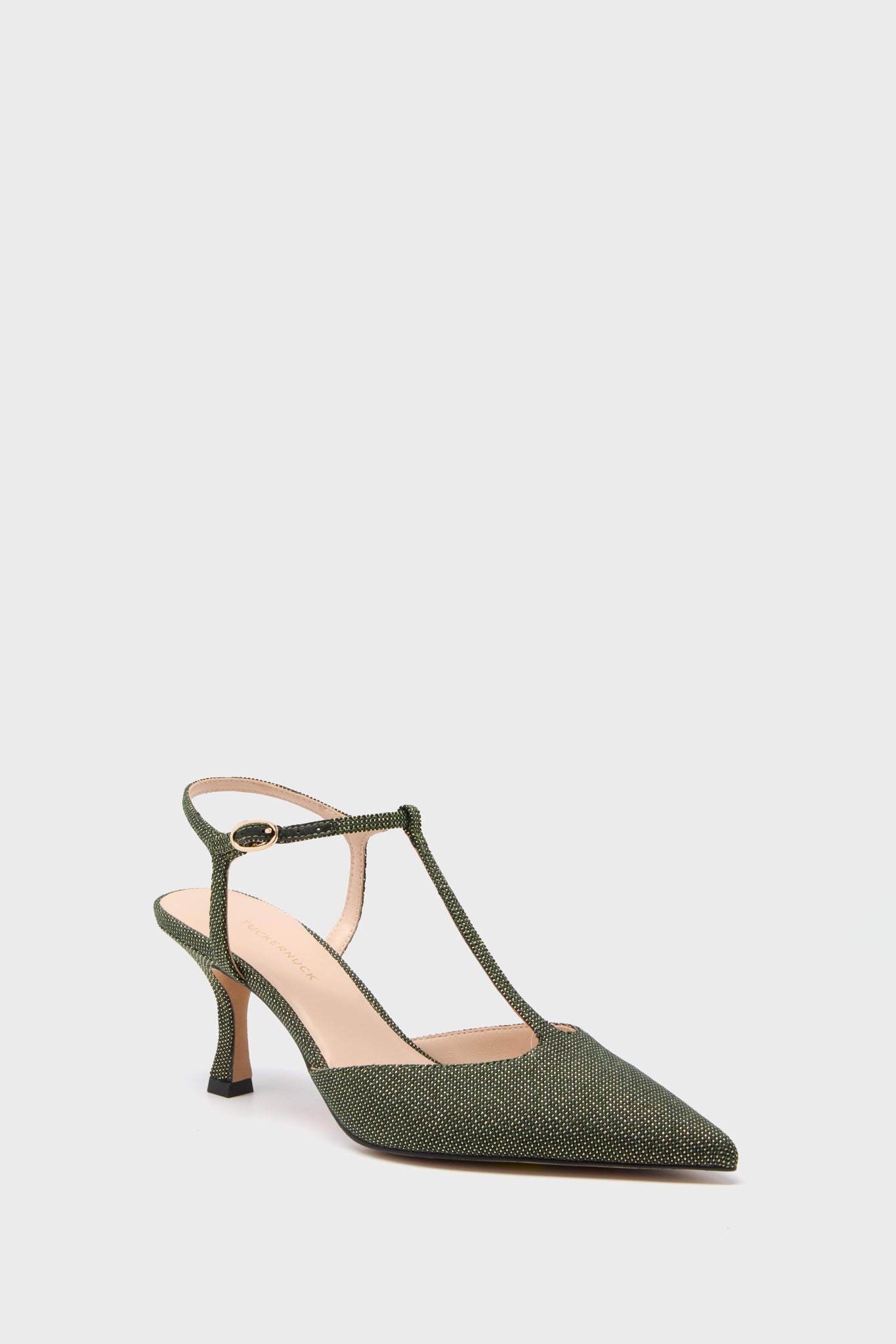 Olive green kitten heels hotsell