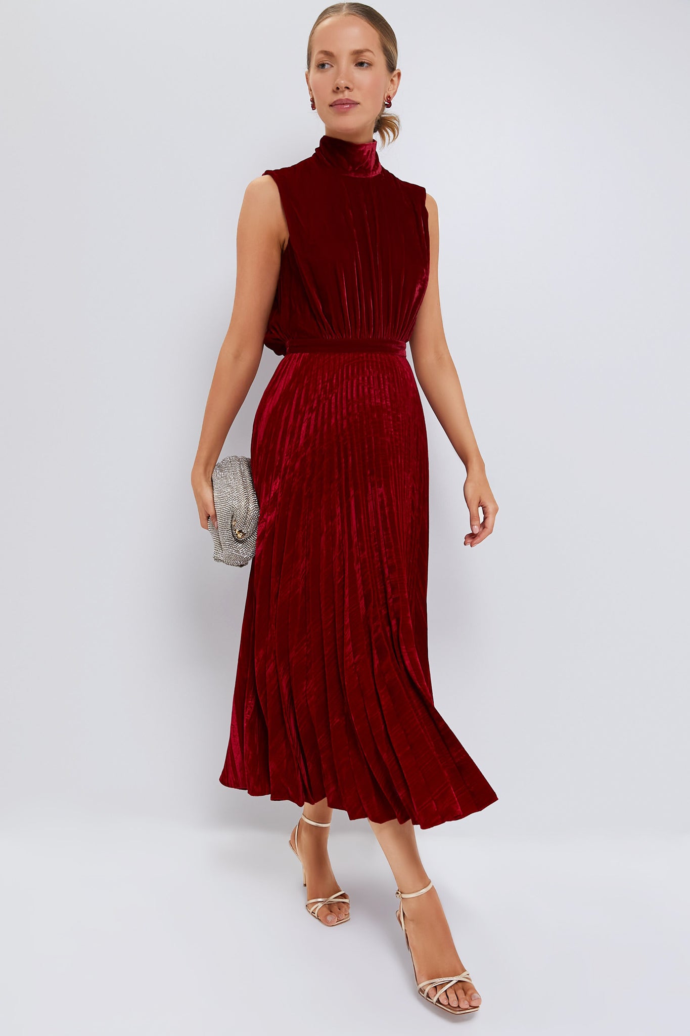 True Red Fleur Velvet C Dress