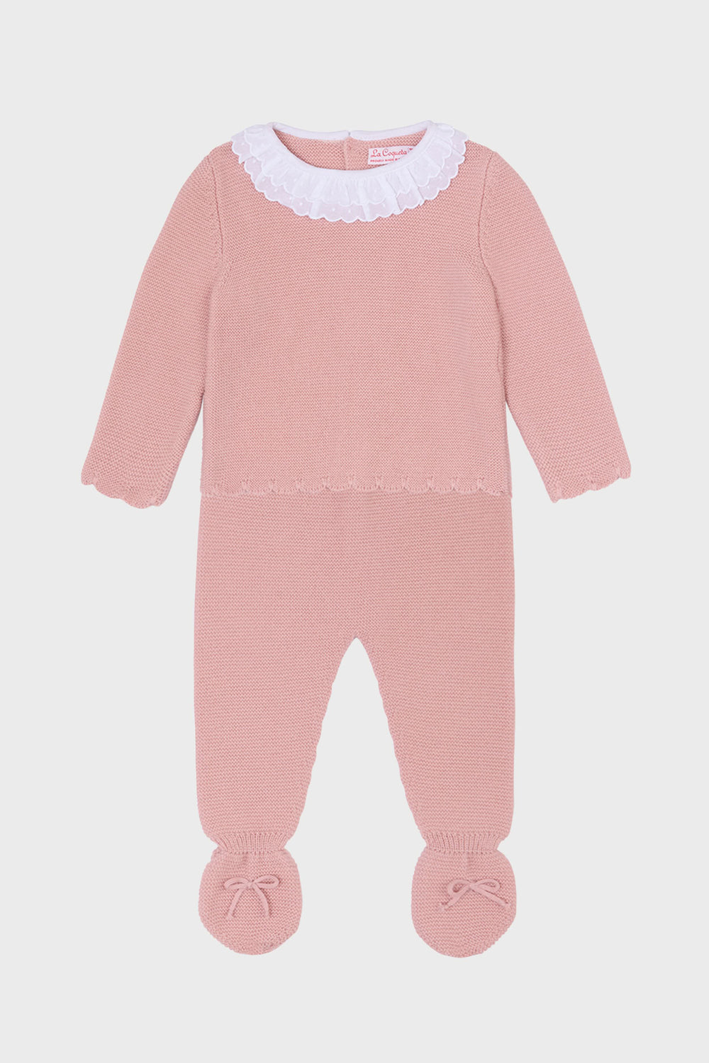 Pink Amaya Merino Baby Knitted Set
