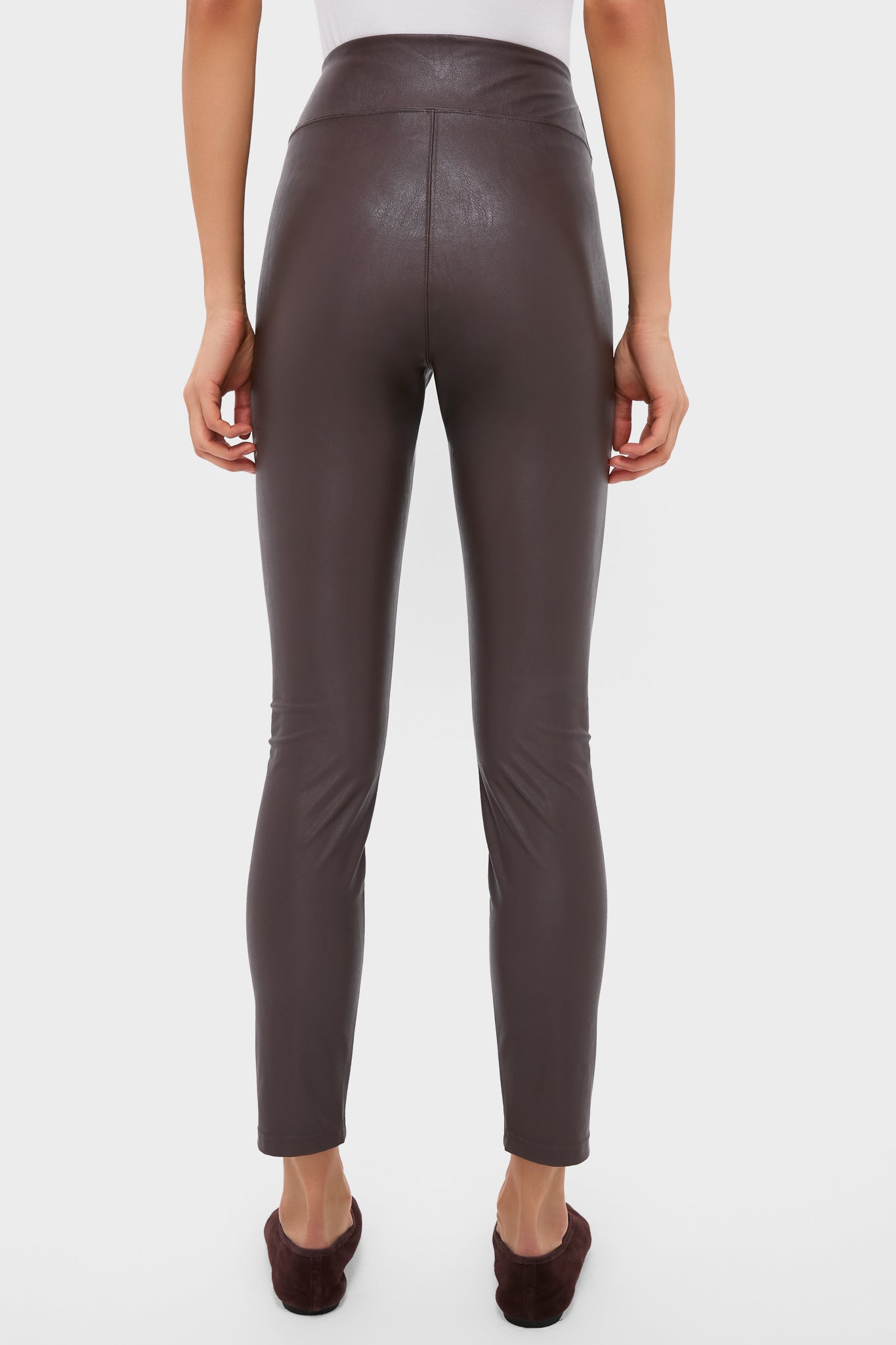 Brown Leather Leggings