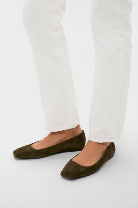 Black Suede Nadia Flats