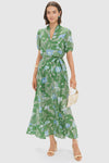 Jungle Green Bloom Oceanus Dress